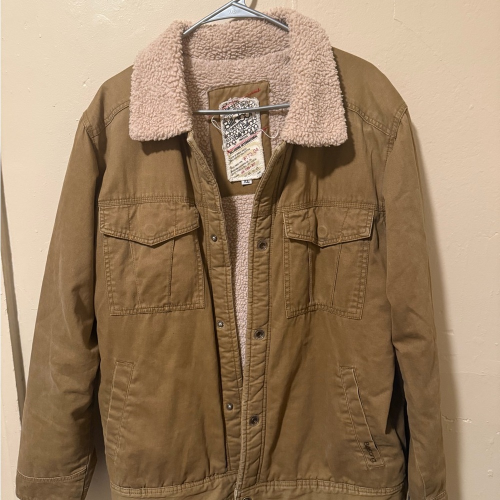 Billabong Tan Trucker Sherp Jacket XL